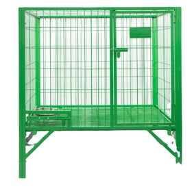 USMILEPET Factory Direct Large Dog Outdoor Dog Crate Thickened Reinforced Iron Rebar Welded Solid Dog Kennel Canine Breeding