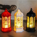 Wholesale Creative Small Plastic LED Hexagonal Lantern for Festival Eid & Ramadan Ornaments Inspired by Middle Eastern Oil Lamps