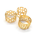 Wholesale Bulk Cheap Price Gold Metal Napkin Ring for Wedding Party