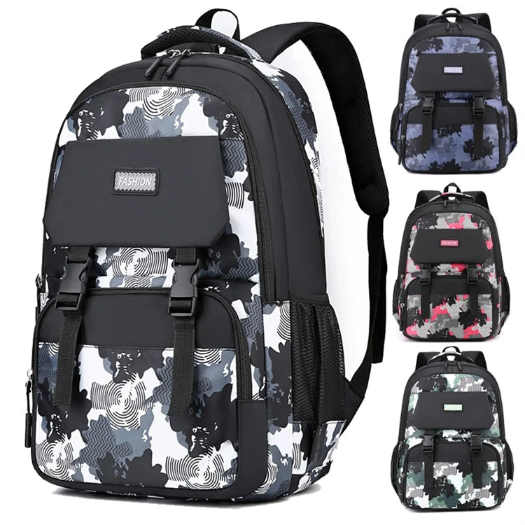Oxford Personalised Student Teenager Plain Day Backpack School Bag Unisex