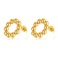 Minimalist Huggie Earrings Women Classic Gold Plated Stainless Steel Stud Certified Fashionable Accessory for Weddings