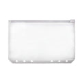 Binder Pocket 6 Holes Loose Leaf Bags A6 Size Binder Zipper Folders Plastic File Document Bags