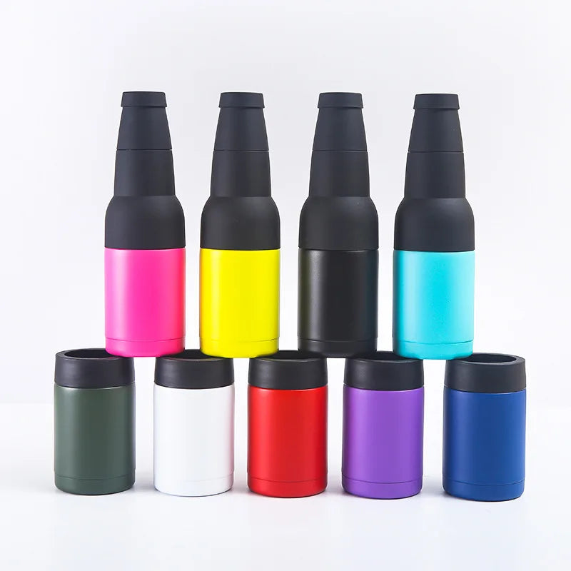 FX Bottle Hot Sale 12oz Beer Bottle Cooler Double Wall Vacuum Insulated 304 Stainless Steel Beer Bottle Holder