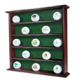 Golf Ball Display Case Wooden Mahogany Golf Ball Display Cabinet