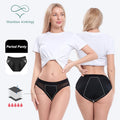 Shanhao Plus Size Leakproof Panties High-cut Briefs Period Panties Bamboo Bragas Menstruales Heavy Flow Menstrual Panties