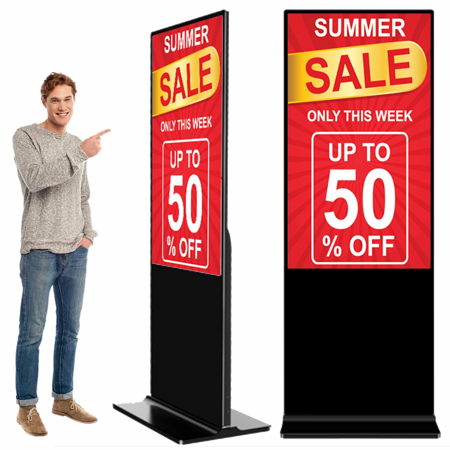 Wholesale Price Touch Screen Information Kiosk Advertising Player 32/43/49/55 Inch Indoor LCD Digital Signage