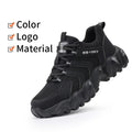 GUYISA New Black Sports Anti - Puncture 10KV Insulated Qualified Plastic Toe Cap Labor protection Shoes