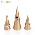 WYP  New Design Luxury Conical Ring Display Metal Cone Decoration Jewelry Display Ring Storage Rack Jewelry Holder