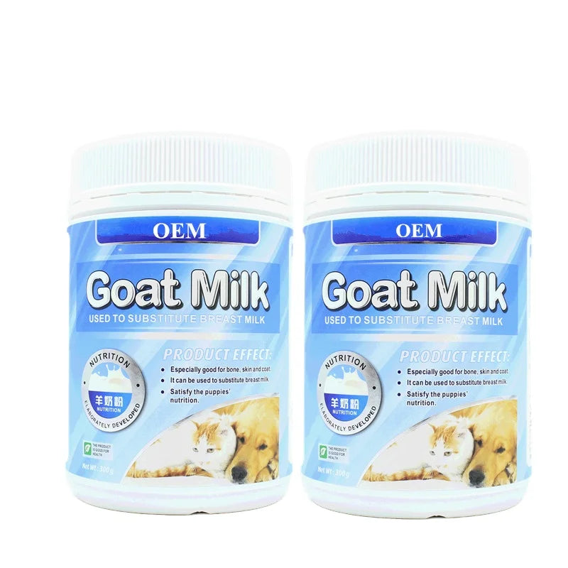OEM/ODM/OBM Goat Milk Powder High Nutrition Goat Milk Balanced Nutritional for Pet Sensitive Digestive Systems