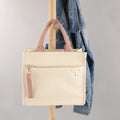Women Pretty Arts Water Resistant Personalized Embroidered Canvas Tote Bag Zipper Closure All Seasons Gifts for Friends Bride