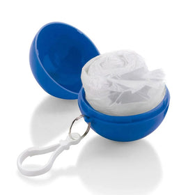 Reusable Handy Translucent White Emergency Poncho with a Hood Packed Into a Plastic Ball Promotional Gifts PCH003 Wind Poncho