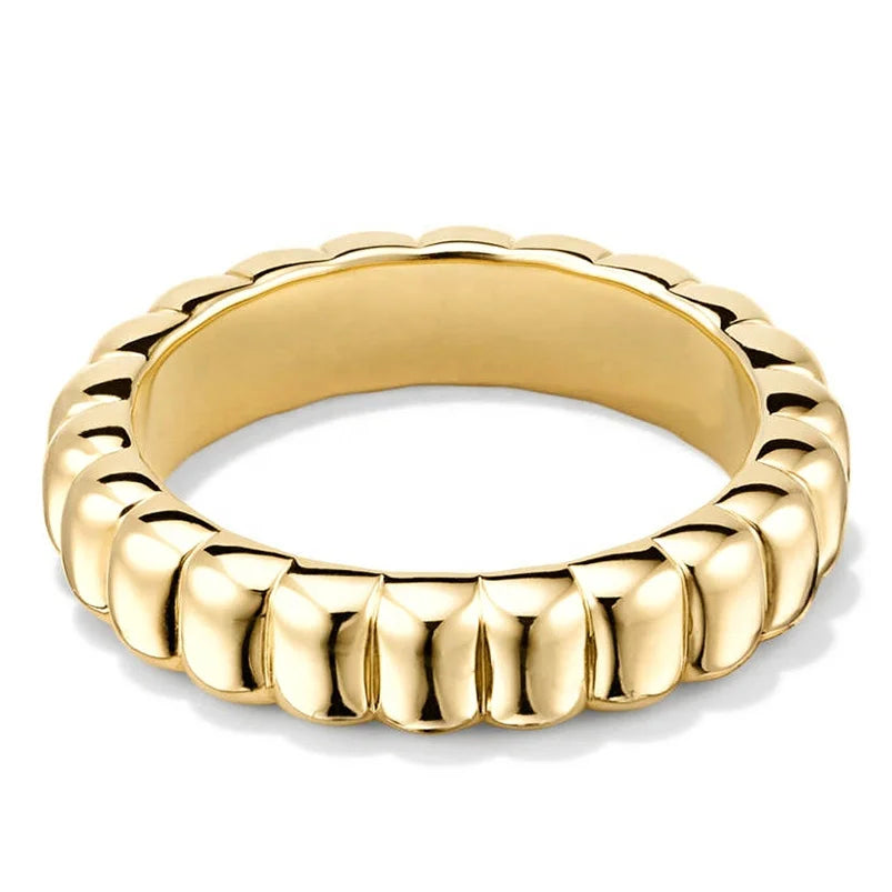 Gemnel Fashion Luxury Gold Filled Jewelry 18k Gold Plated 925 Ring for Girls
