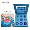 No Brand Wholesale Custom Eye Make up 9 Color Eyeshadow Palette Private Label High Pigment Eye Shadow Palette