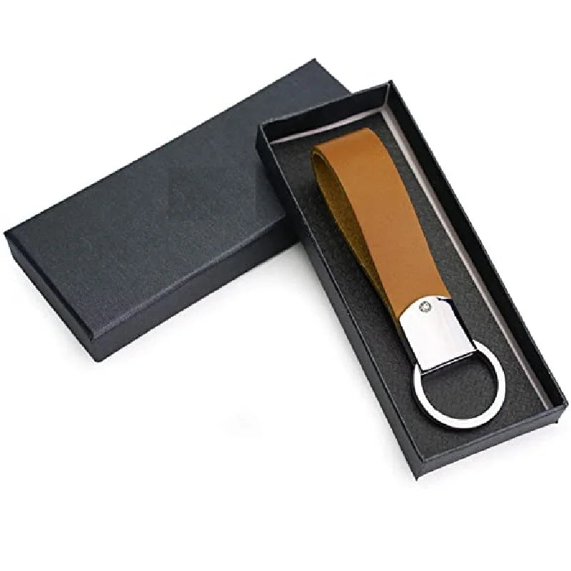 Factory Wholesale Eco-friendly Vegan Leather Key Holder Key-chain Key-ring