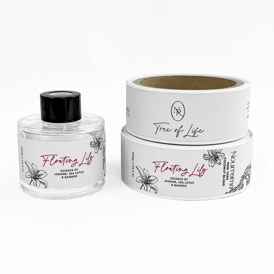 Luxury Logo Print Custom Essential Oil Bottle Cosmetics Label Product Waterproof Stickers Printing