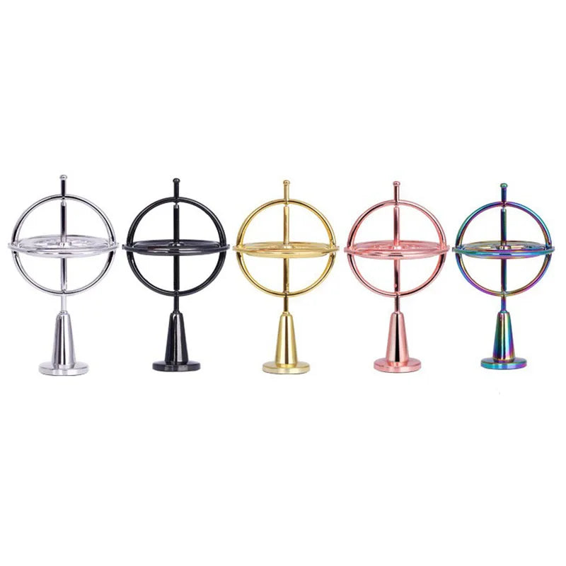 Wholesale Creative Anti Anxiety Spinning Top Colorful Desktop Fidget Spinner Metal Gyroscope Decompression Toys