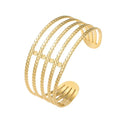2026 New Women's Jewelry Wholesale Non Tarnish Stainless Steel Hollow Bangle