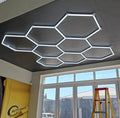 6500K Hot Selling 8 Hexagons Hexagonal Led Light Detailing Light for Car Showroom Garage Hexagon Led Working Light