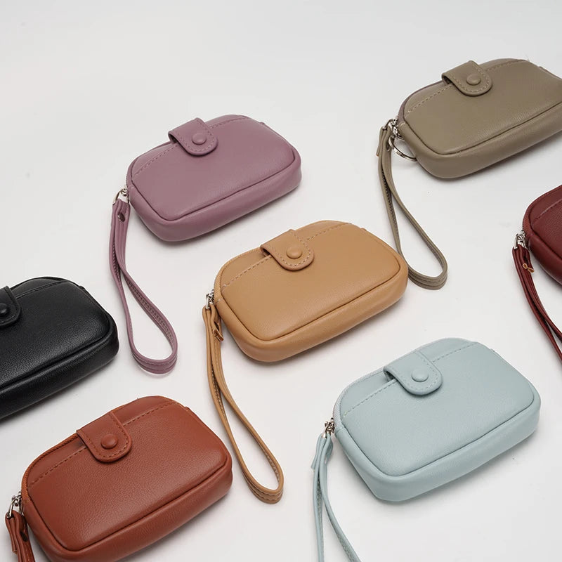 Wholesale New Mini Ladies Large Capacity Double Zipper Change Storage Bag Multi-functional Handheld Small Purse