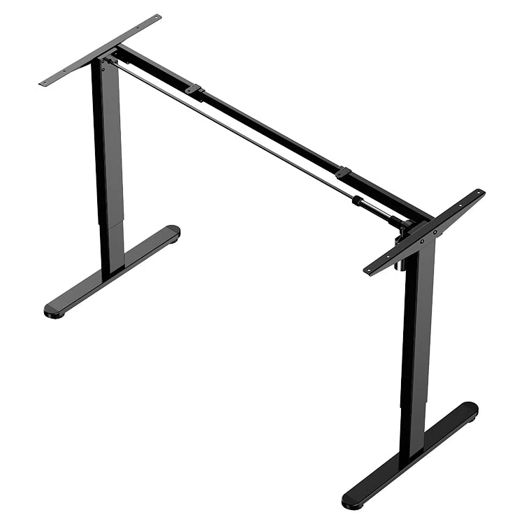 Single Motor Electric 2 Stage Sit Standing Desk Frame Automatic Workstation Computer Table Frame with Mobile Inverted T Stage