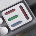Ziplock Bag Storage Organizer 9 in 1 Acrylic Ziplock Bag Organizer  for Kitchen Drawer Plastic