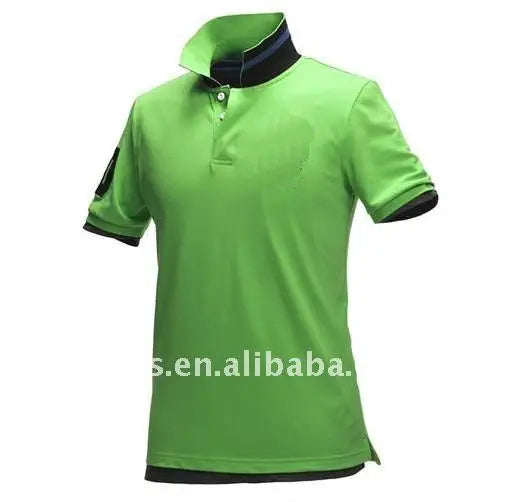 Custom Embroidered Men's New Design Plain Short Sleeve Polo Shirt