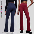 SHINBENE 32" High Rise Wide Leg Casual Bootcut Yoga Pants-Seamless Fitness Flare Workout Leggings for Women Size XL
