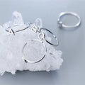 A to Z 26 Letter Stackable 925 Sterling Silver Initial Open Ring
