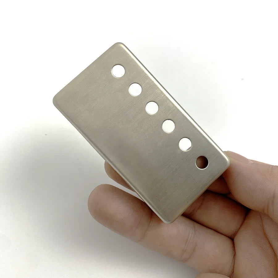 Custom 49.2mm 50mm 52mm Bare Un-plated Nickel Silver Humbucker Guitar Pickup Cover for LP Pickup Covers