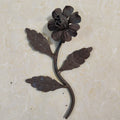 250x130mm Wrought Iron Art Stamping Flowers  for Staircase Railing Balustrade Handrail Gate Fence Parts