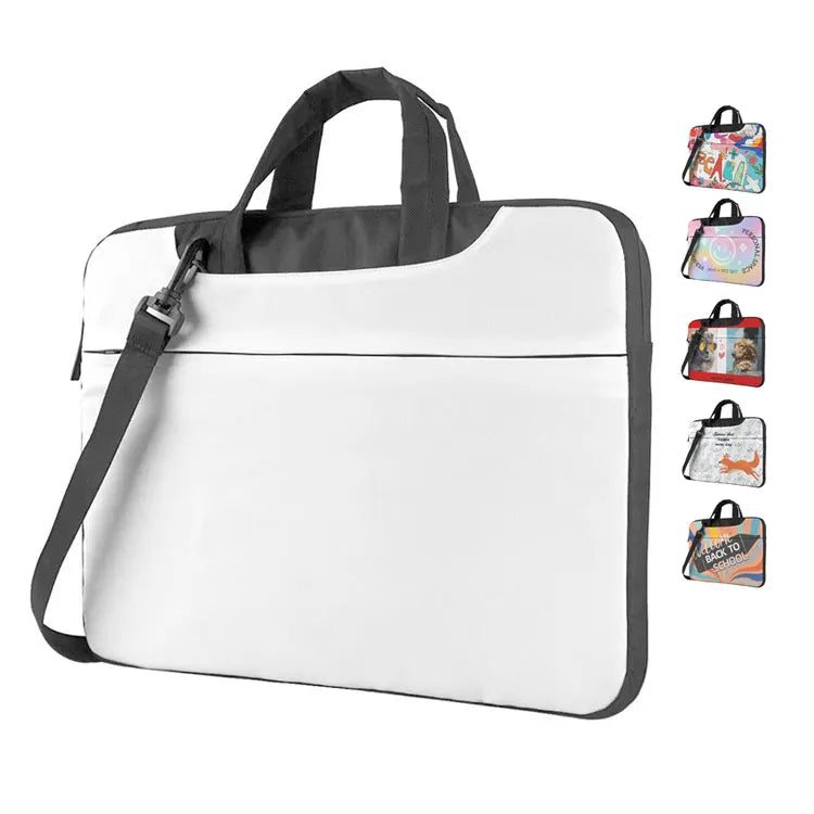 13in 14in 15.6in Laptop Bag Free Print Crossbody Shockproof Blank Sublimation Laptop Bag with Shoulder Strap
