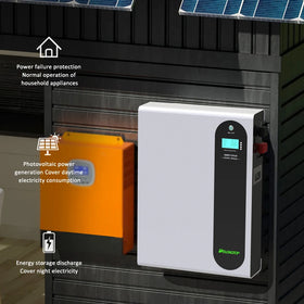 Lifepo4 Split Can Lithium Battery Wall Mounted 51.2V 200Ah 10kWh Home Power Storage Solar Energy System Deep Cycle