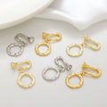 18K Gold Plated Brass Ot Clasp Color Retention Baroque Style OT Clasp Jewelry Necklace Connecting Clasp