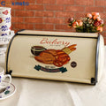 Hot Sale Metal Roll Top Bread Storage Bread Box for Kitchen