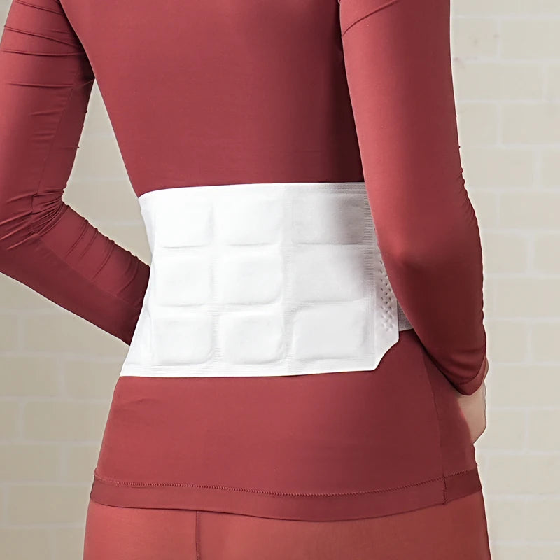 Self Heating Iron Powder Waist Heat Patch With Belt for Pain