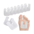 48 Pieces White Metatarsal Foot Pads U-Shaped Forefoot Support Felt Callus Pads with Self-Adhesive Backing for Pain Relief