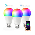 WiFi RGB Smart LED Bulb E26 E27 Color Changing Dimmable Lamp Voice Control Smart Home Light
