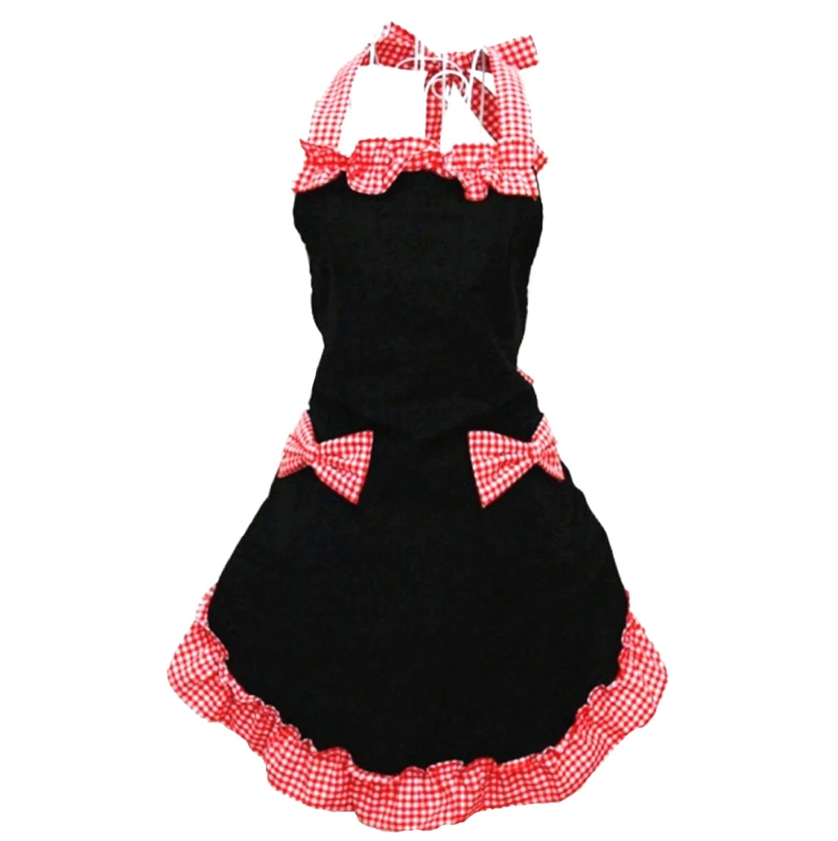 Sleeveless Cotton Apron for Ladies Funny Design Washable Cleaning Feature