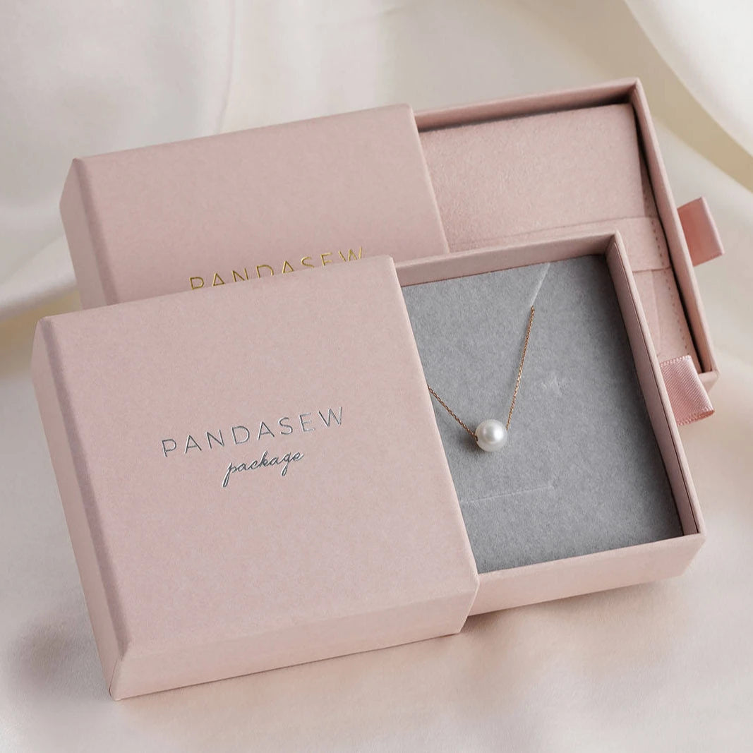 Custom Logo Drawer Jewelry Box Pink Cardboard Jewelry Packaging Cardboard Drawer Sliding Jewelry Boxes