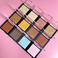 Custom High Pigment Pressed Powder 12 Colors Highlighter Makeup Private Label Bronzer & Highlighter Your Own Brand