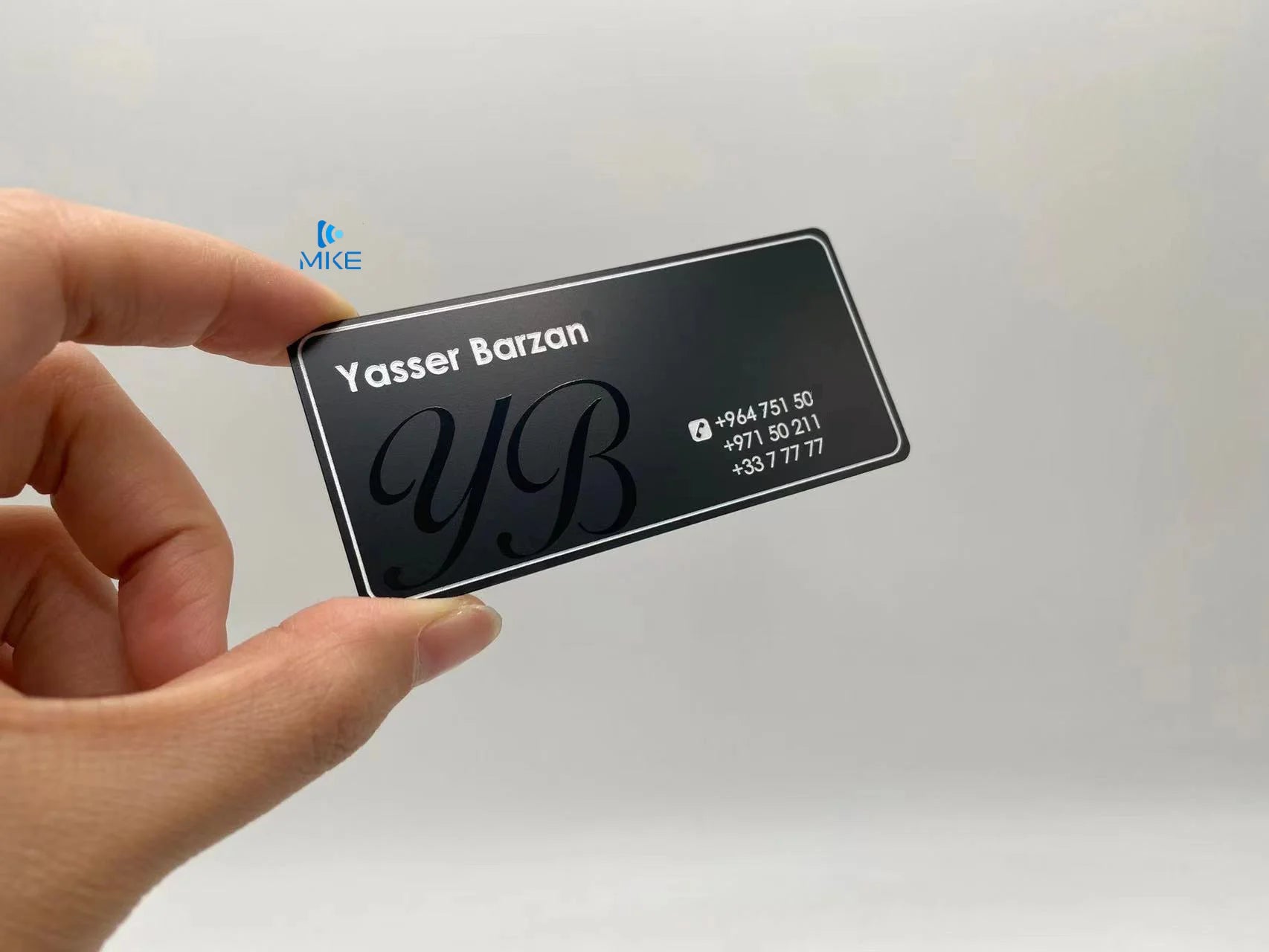 Spot UV Business Metal Cards with Custom Engraving Durable & Eco-Friendly Magnetic Stripe