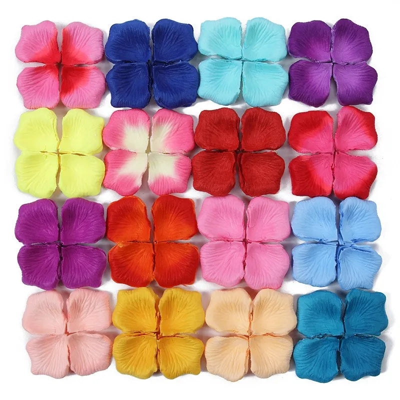 DREA Wholesale Valentine Day Decorations Flowers Artificial Rose Petals 100 Counts for Wedding Decoration