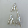 38 cm  AAA Grade Chicken Foot Shape Baroque Natural Freshwater Loose Pearl Beads .100% Nature Freshwater Pearl