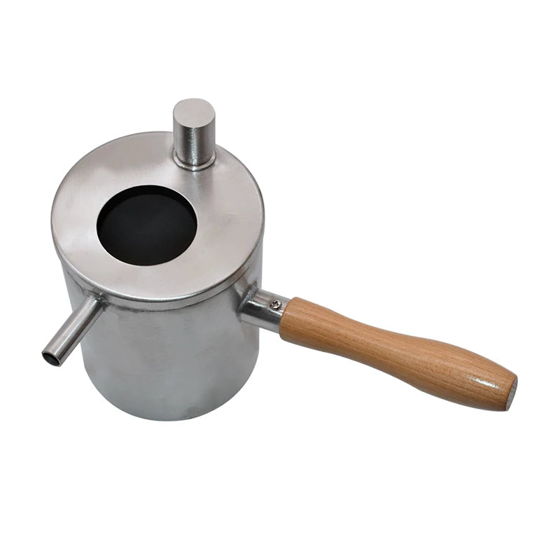 Stainless Steel Manual Pouring Tool Beeswax Melting Pot for Beekeeping New Condition Animal Husbandry Equipment for Bee Farms