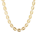 Wholesale Luxury Stainless Steel Necklace Gold-Plated Coffee Bean Design Non-Fading Chains for Men and Women Gift Jewelry