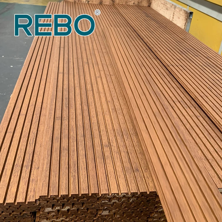 Modern Waterproof Moisture-Proof Fireproof Anti-Slip Outdoor Decorative Bamboo Wall Cladding Panel Easy Home Household