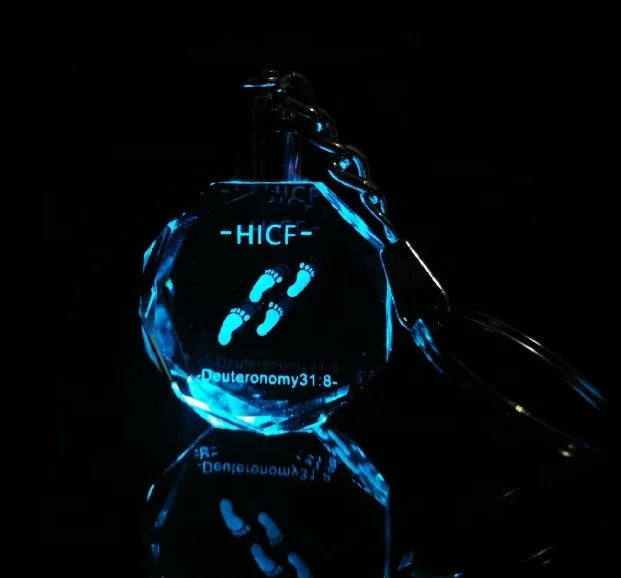 Custom Key Chain Hologram Anime Led Charms Acrylic and Crystal Keychain