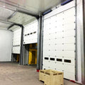 Modern Aluminum Insulated Sectional Overhead Warehouse Door Industrial Garage Automatic Open Style Remote Control Finished