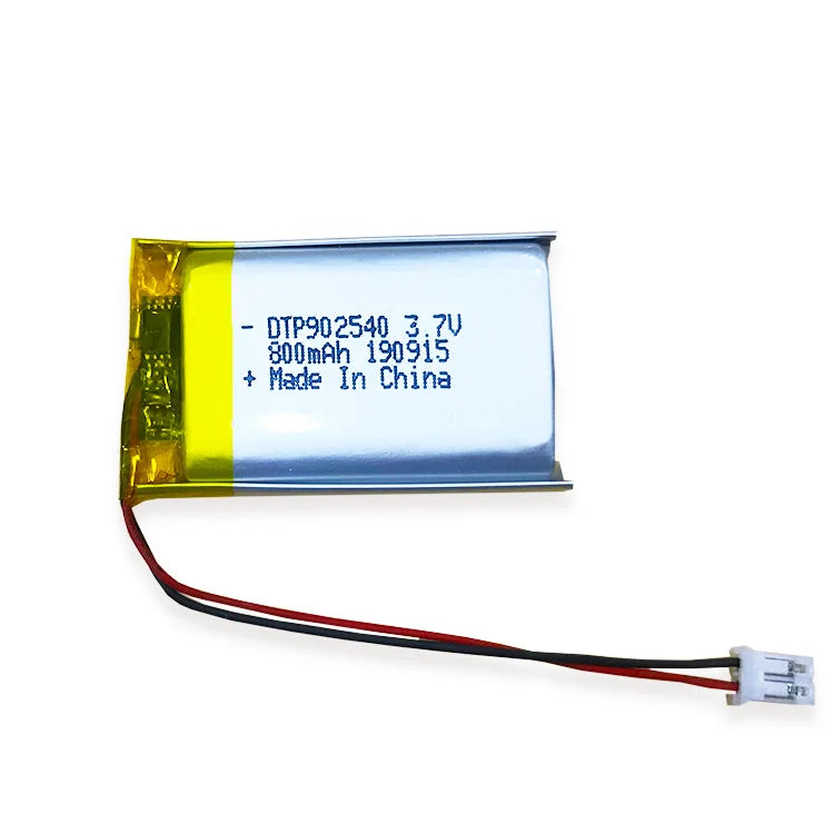 Good Quality Lithium Batteries DTP 902540 3.7v 800mAh GPS Lipo Rechargeable 400mAh 600mAh 1000mAh Li Polymer Battery on Sale