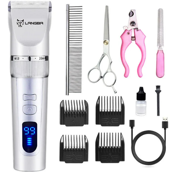 Wholesale Dog Clippers Cordless and Portable Pet Hair Trimmer Clippers Pet Grooming Kit Low Noise Dog Cats Hair Clippers